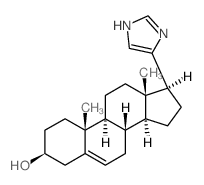 17-(1H-Imidazol-4-yl)androst-5-en-3-ol 结构式