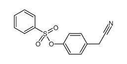 4-[(苯磺酰基)氧基]苯乙腈 结构式