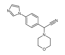 α-[4-(1H-咪唑-1-基)苯基]-4-吗啉乙腈 结构式