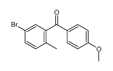 5-溴-2-甲基-4'-甲氧基二苯甲酮 结构式