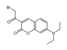 3-(溴乙酰基)-7-(二乙氨基)-2H-色烯-2-酮 结构式