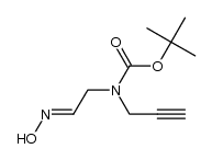 Carbamic acid, N-[2-(hydroxyimino)ethyl]-N-2-propyn-1-yl-, 1,1-dimethylethyl ester 结构式