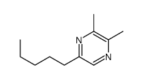 2,3-二甲基-5-戊基吡嗪 结构式