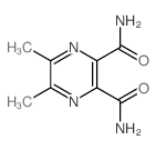 5,6-二甲基-2,3-吡嗪二甲酰胺 结构式