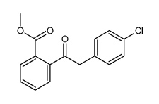 2-[2-(4-氯苯基)乙酰]苯甲酸甲酯 结构式