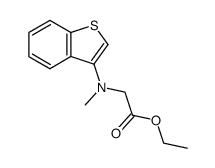 Glycine, N-benzo[b]thien-3-yl-N-methyl-, ethyl ester 结构式