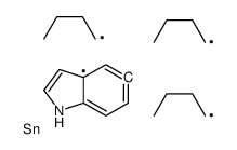 5-三丁基锡-1H-吲哚 结构式