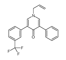 4(1H)-Pyridinone, 3-phenyl-1-(2-propen-1-yl)-5-[3-(trifluoromethyl)phenyl]- 结构式