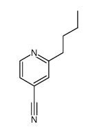 2-丁基-4-吡啶甲腈 结构式
