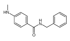 4-(甲氨基)-N-(苯甲基)苯甲酰胺 结构式