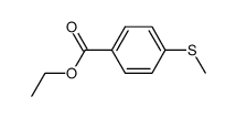 4-甲基硫烷基苯甲酸乙酯 结构式