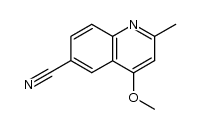 4-甲氧基-2-甲基喹啉-6-甲腈 结构式