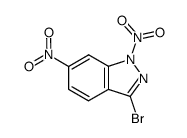 3-溴-1,6-二硝基-1H-吲唑 结构式