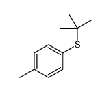 叔丁基(4-甲基苯基)硫醚 结构式