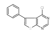 4-氯-5-苯基噻酚[2,3-D]嘧啶 结构式