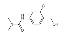 Urea, N'-[3-chloro-4-(hydroxymethyl)phenyl]-N,N-dimethyl- 结构式