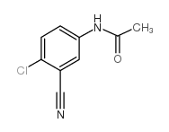 N-(4-氯-3-氰基苯基)乙酰胺 结构式