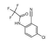 N-(4-氯-2-氰基苯基)-2,2,2-三氟乙酰胺 结构式