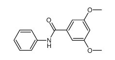 3,5-二甲氧基-N-苯基苯甲酰胺 结构式