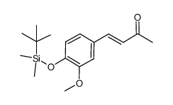 3-Buten-2-one, 4-[4-[[(1,1-dimethylethyl)dimethylsilyl]oxy]-3-methoxyphenyl]-, (3E)- 结构式