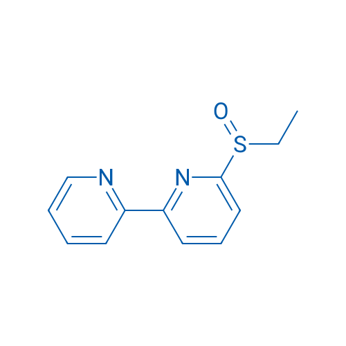 6-乙基亚磺酰基-2,2'-联吡啶 结构式