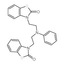 2-Benzothiazolinone,3,3'-[(phenylimino)diethylene]bis- (8CI) 结构式