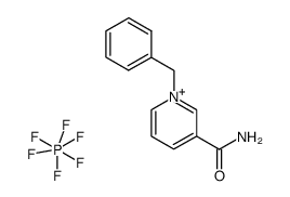 1-苄基-3-氨基甲酰吡啶鎓六氟磷酸盐 结构式