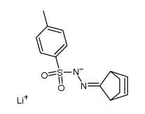 4-甲基苯磺酸-2-(双环[2.2.1]庚-2-烯-7-亚基)酰肼锂盐(1:1) 结构式