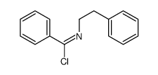 Benzenecarboximidoyl chloride, N-(2-phenylethyl)- 结构式