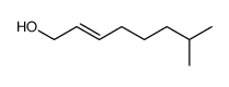 2-Octen-1-ol, 7-methyl-, (2Z)- 结构式