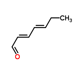 反,反-2,4-庚二烯醛 结构式