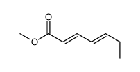 (2E,4E)-2,4-庚二烯酸甲酯 结构式