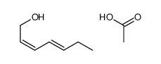 (2E,4Z)-2,4-庚二烯-1-醇乙酸酯 结构式