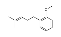 Benzene, 1-methoxy-2-(4-methyl-3-penten-1-yl)- 结构式