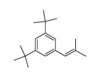 1,3-双(1,1-二甲基乙基)-5-(2-甲基-1-丙烯-1-基)苯 结构式