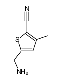 2-Thiophenecarbonitrile,5-(aminomethyl)-3-methyl-(9CI) 结构式