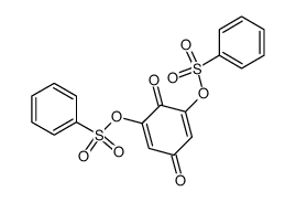 2,5-Cyclohexadiene-1,4-dione, 2,6-bis[(phenylsulfonyl)oxy]- 结构式