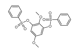1,3-Benzenediol, 2,5-dimethoxy-, 1,3-dibenzenesulfonate 结构式