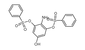 1,3,5-Benzenetriol, 2-amino-, 1,3-dibenzenesulfonate 结构式