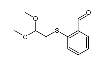 2-[(2,2-二甲氧基乙基)硫代]苯甲醛 结构式