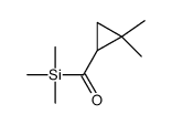 Cyclopropane, 1,1-dimethyl-2-[(trimethylsilyl)carbonyl]- 结构式