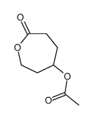 2-Oxepanone, 5-(acetyloxy)- 结构式