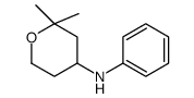 四氢-2,2-二甲基-N-苯基-2H-吡喃-4-胺 结构式
