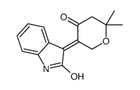 2H-Indol-2-one, 3-(dihydro-6,6-dimethyl-4-oxo-2H-pyran-3(4H)-ylidene)-1,3-dihydro- 结构式