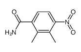 2,3-二甲基-4-硝基苯甲酰胺 结构式
