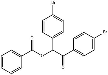2-(苯甲酰氧基)-1,2-双(4-溴苯基)乙酮 结构式