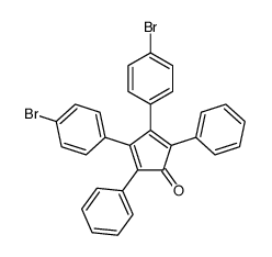 3,4-双(4-溴苯基)-2,5-二苯基环戊-2,4-二酮 结构式