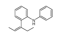 Benzenamine, 2-(1-ethyl-1-propen-1-yl)-N-phenyl- 结构式