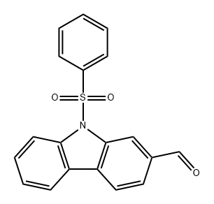 9-(苯磺酰基)-9H-咔唑-2-甲醛 结构式