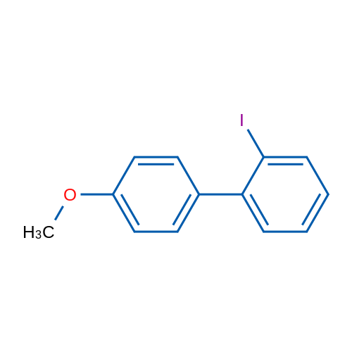 2-Iodo-4'-methoxy-1,1'-biphenyl 结构式